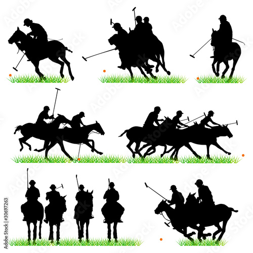 Polo sulhouettes set