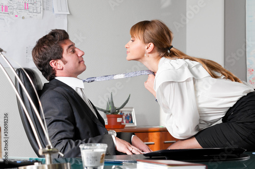 Tablou pe pânză flirting at work