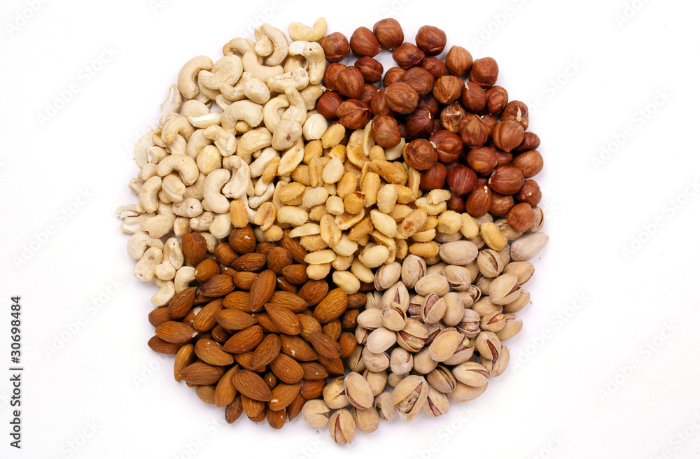 Group of nuts Group of nuts