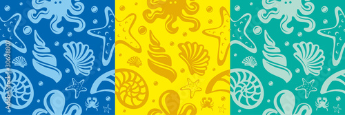 sea seamless pattern