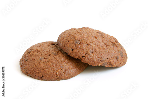 Oatmeal cookies with chocolate