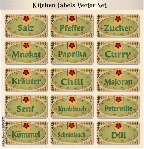 Spices Vectorset German 2