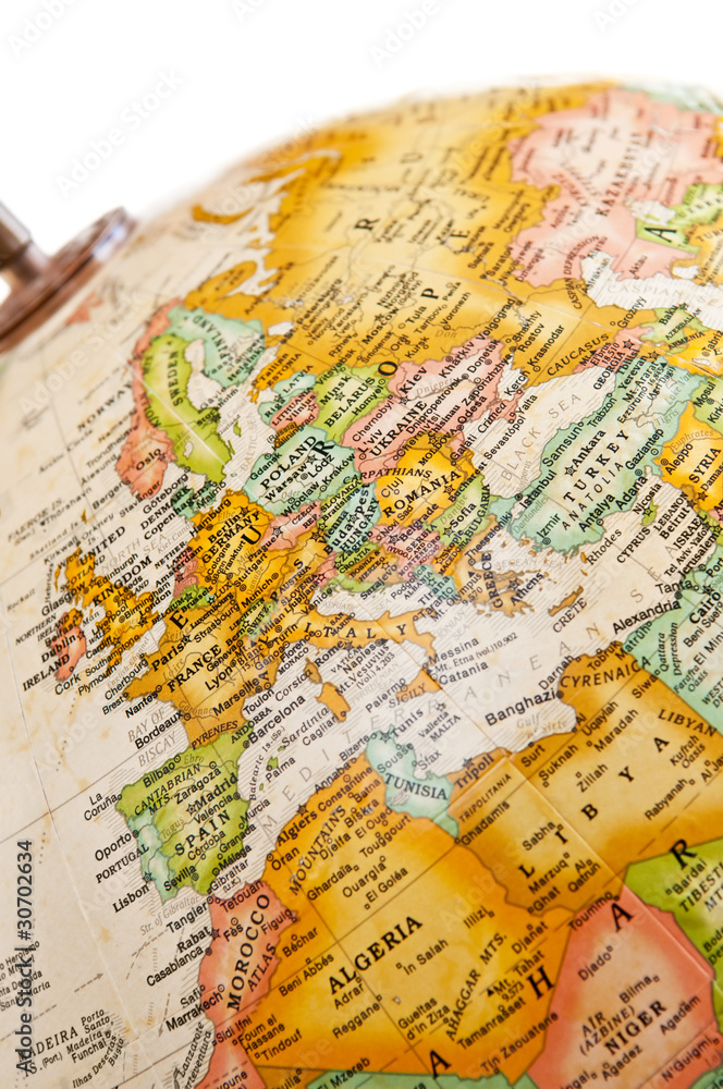 Naklejka premium Globe - Europe