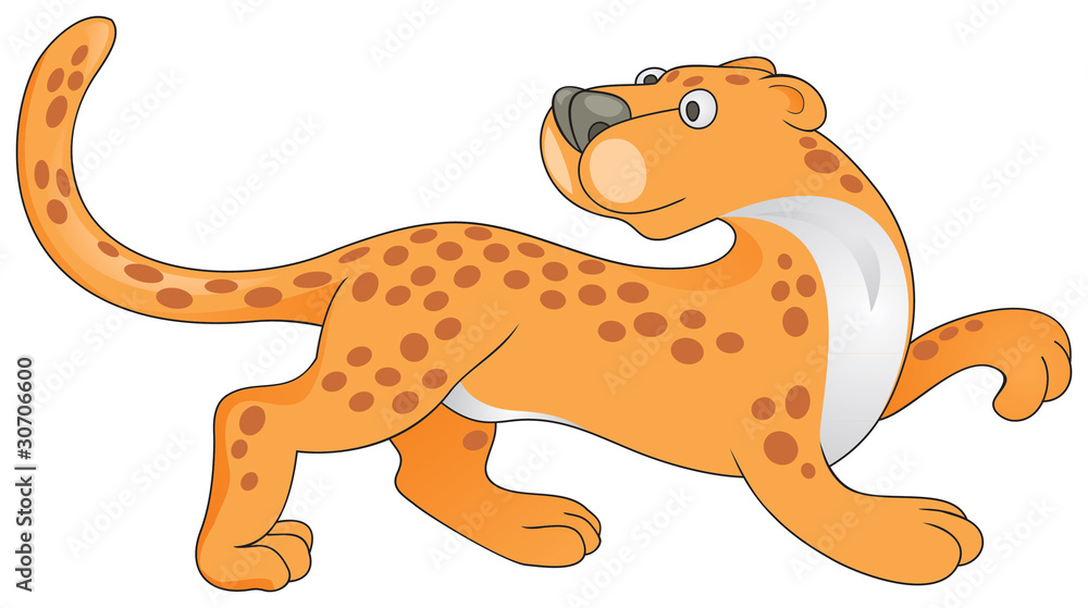 Obraz premium Leopard in vector