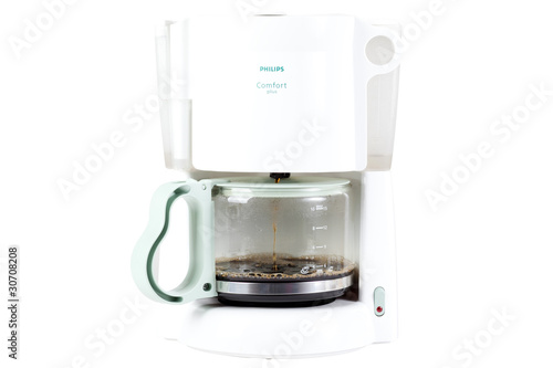 Coffee maker isolated on the white background