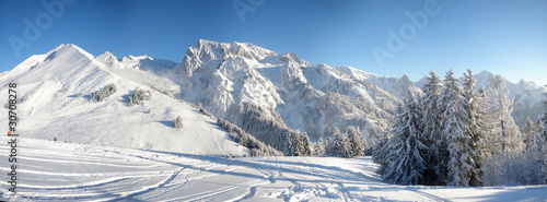 Panoramique Neige Montagne