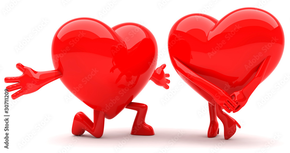 Heart shaped couple