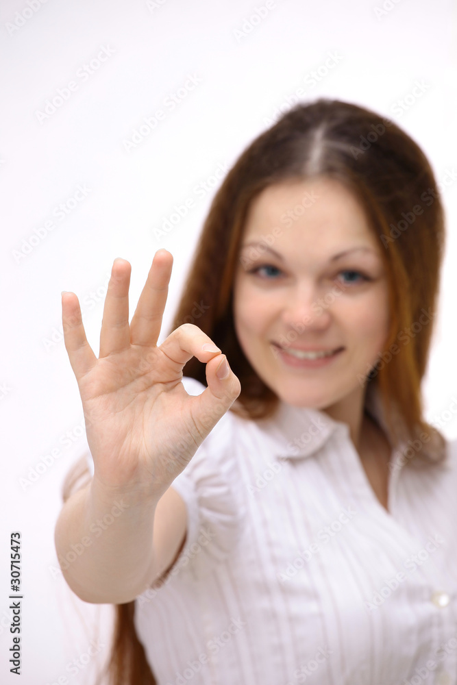 businesswoman. Isolated over white background businesswoman. Isolated over white background