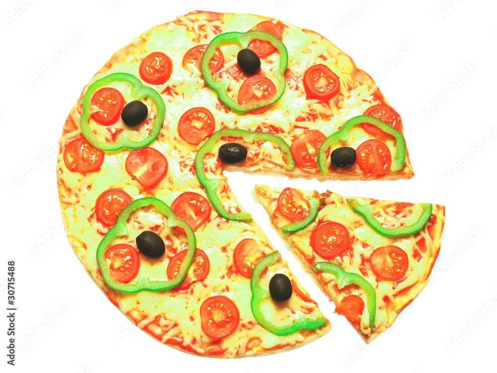 pizza isolated on white background pizza isolated on white background