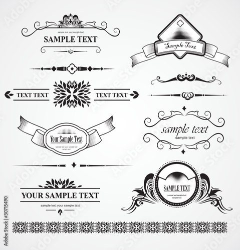 set of design elements