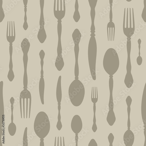 Seamless Pattern Cutlery