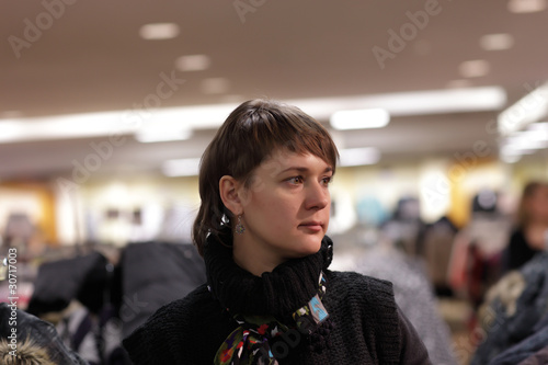 Woman in the store
