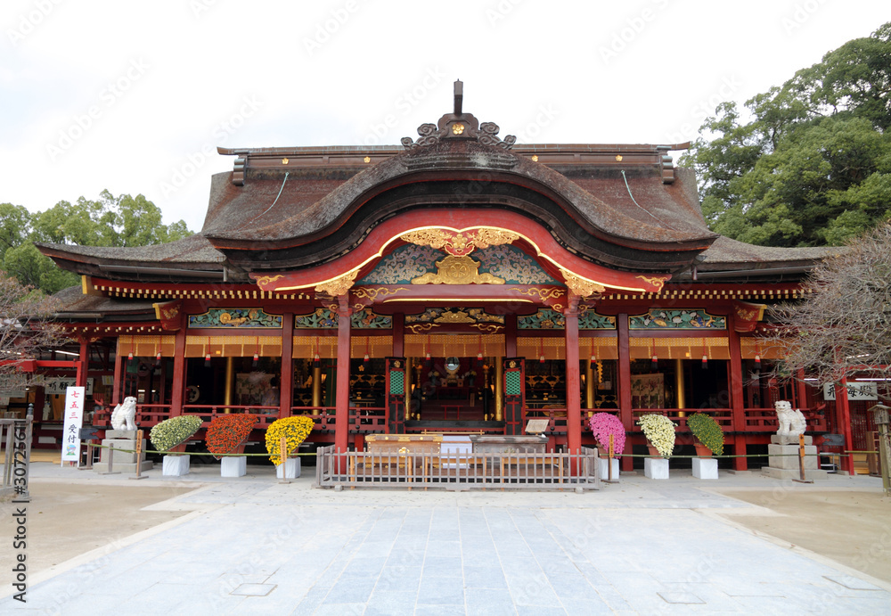 Japanese shrine in Kyushu - Dazaifu Tenmangu Japanese shrine in Kyushu - Dazaifu Tenmangu