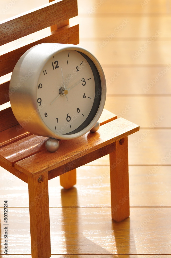 Naklejka premium steel clock