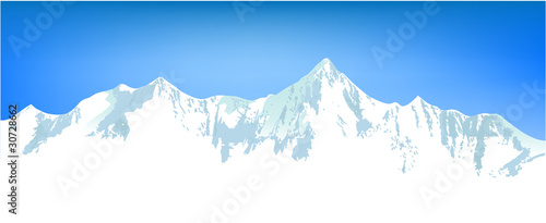 Winter mountains