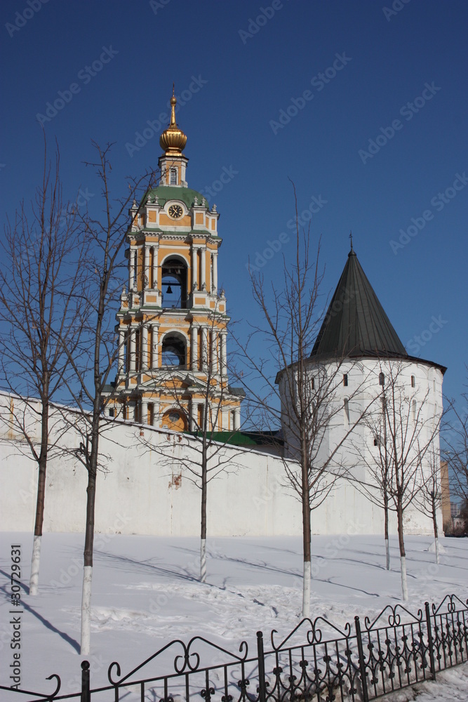 Novospassky monastery. The Bell Tower and North-East Tower. Novospassky monastery. The Bell Tower and North-East Tower.