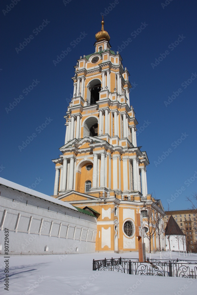Moscow. Novospassky monastery. Bell Tower.