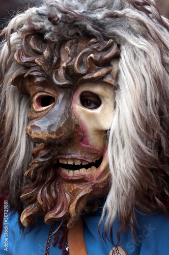 Mask parade at the historical carnival in Freiburg, Germany