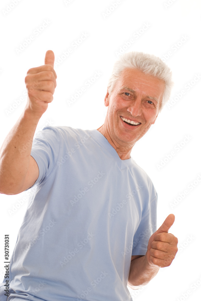 Portrait of a happy senior man Portrait of a happy senior man