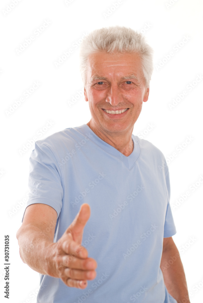 Portrait of a happy senior man Portrait of a happy senior man