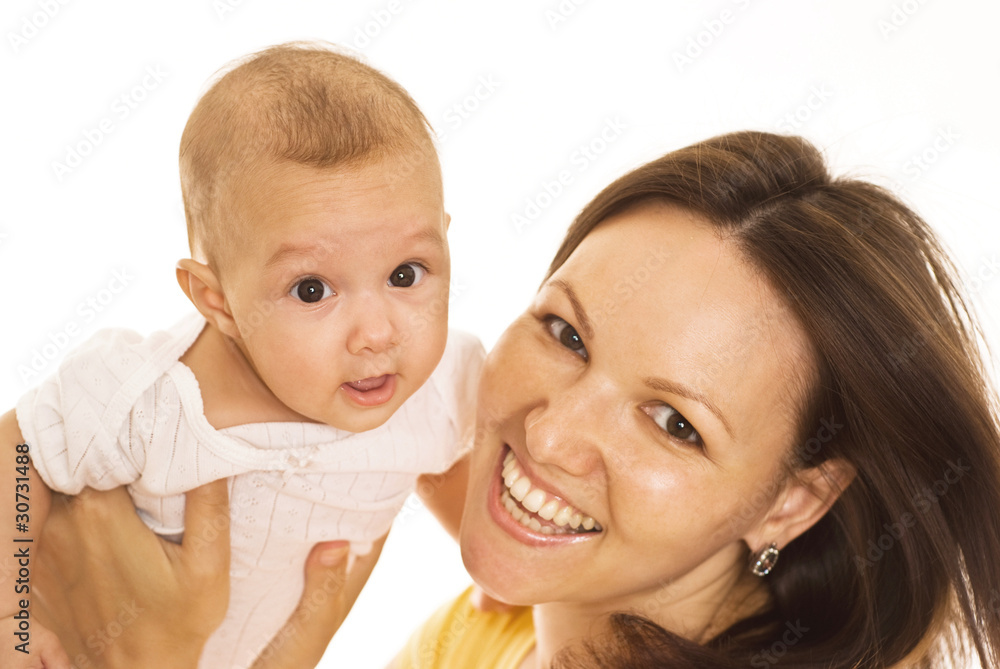 happy mother and baby happy mother and baby