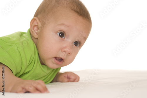 baby on a white background