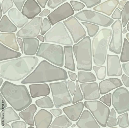 Seamless texture of stonewall  in white color.