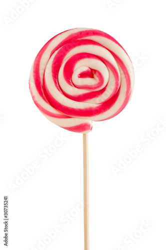 Fotografia Colorful lollipop isolated on the white