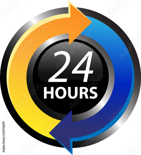 24 hours icon