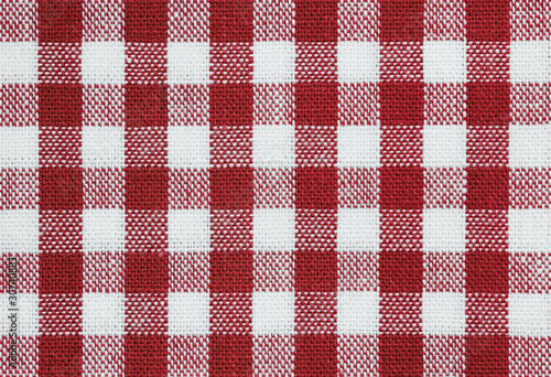 red and white check cotton tablecloth fabric