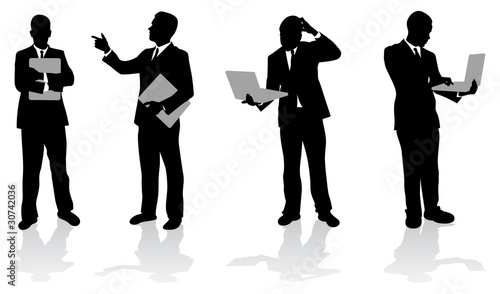 business people with computers