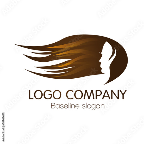 logo coiffure, beauté, esthétique, soin