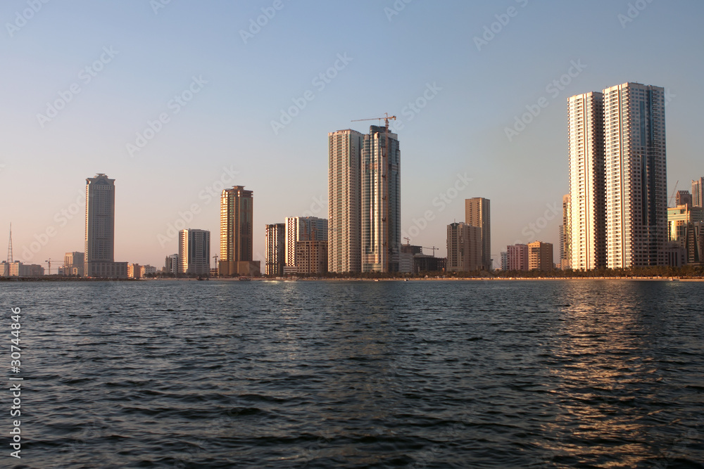 Fototapeta premium Tranquil City By The Water