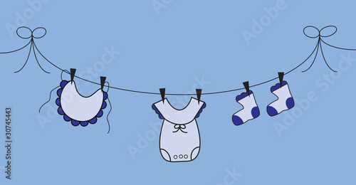 Baby Boy Clothes Line