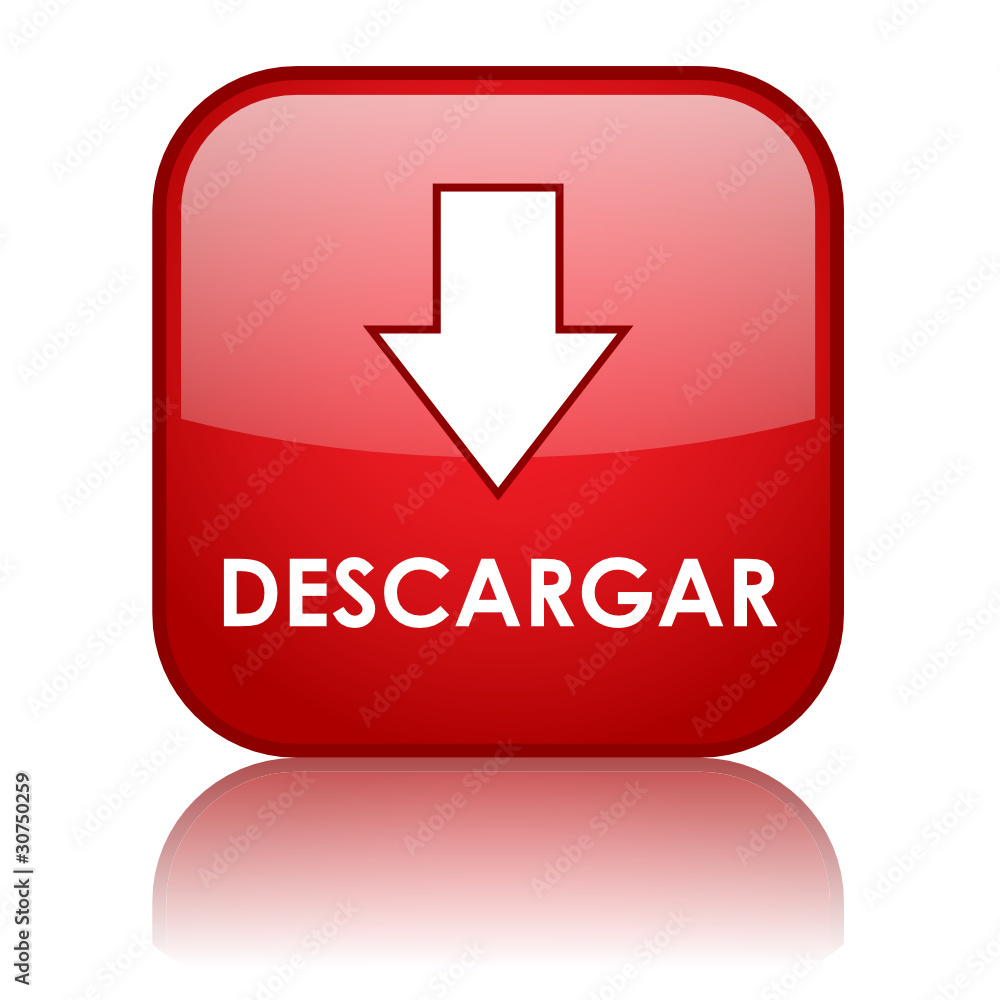 Botón Web DESCARGAR (descarga internet download hacer clic aquí) vector de  Stock | Adobe Stock