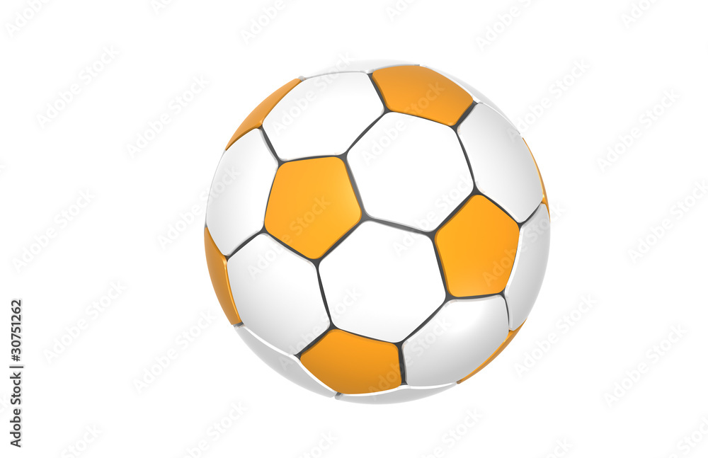 Football, Soccer ball. Orange