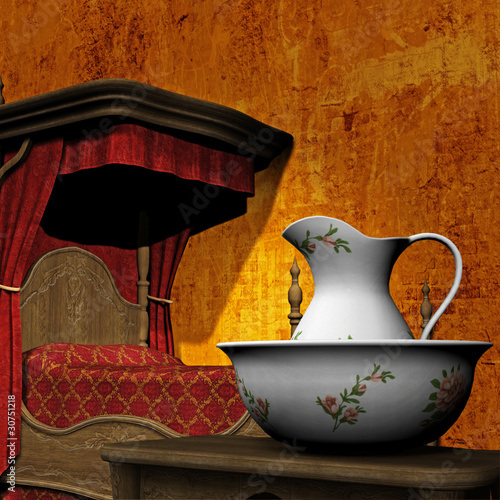 Photography Four Poster Bedroom Illustration