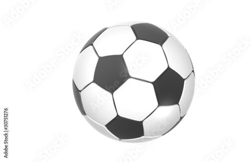 Football  Soccer ball. Black and White