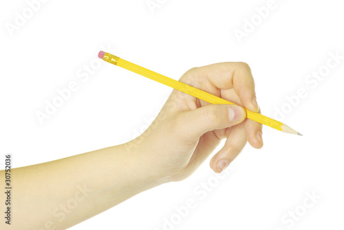 pencil in hand