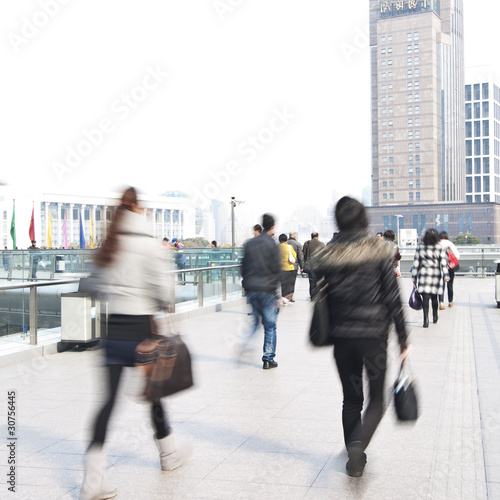 Piétons, effet de mouvement