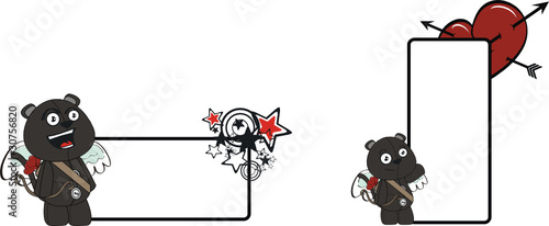 panther cupid cartoon copyspace
