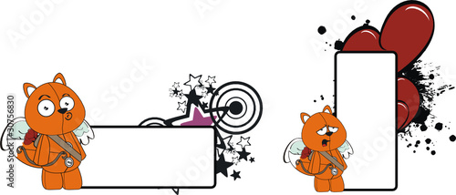 fox  cupid cartoon copyspace