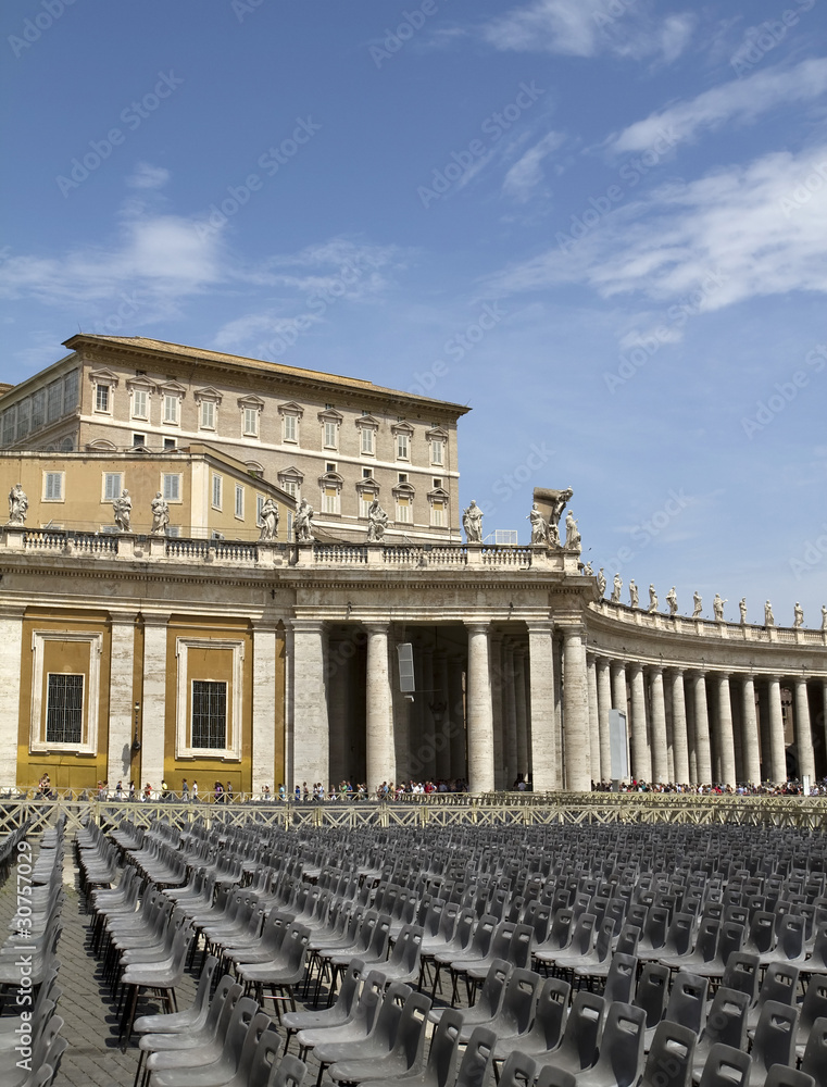 St Peter's Square papal Apartments View