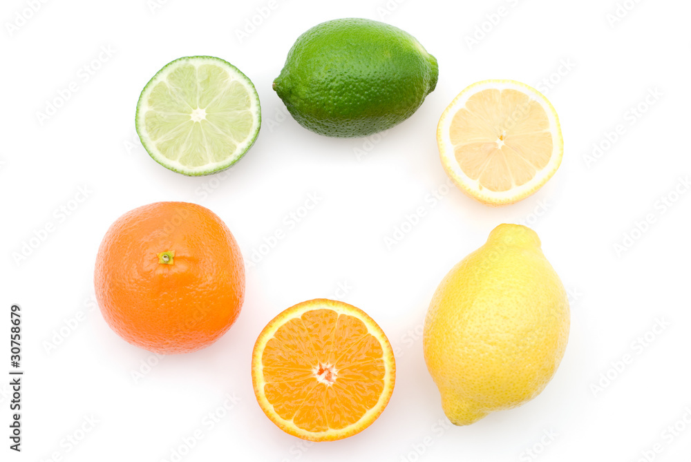 3種類の柑橘類