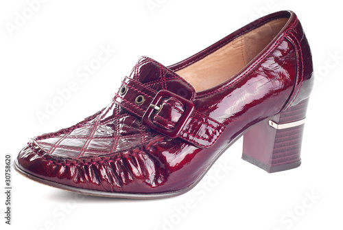 One wine red shoe