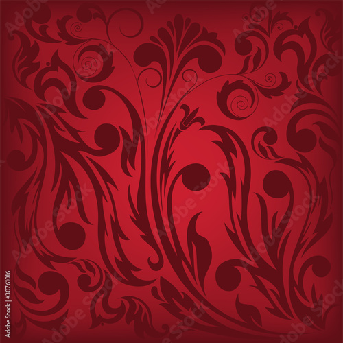 dark red floral background, which can be used as seamless