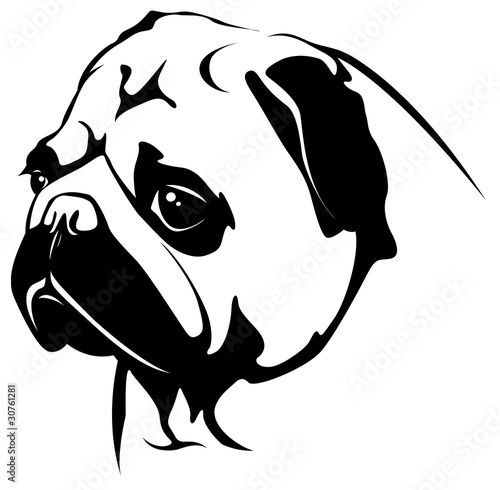 Pug Head - Mopskopf
