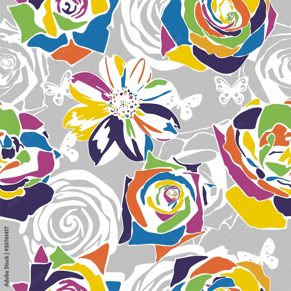 floral vector texture