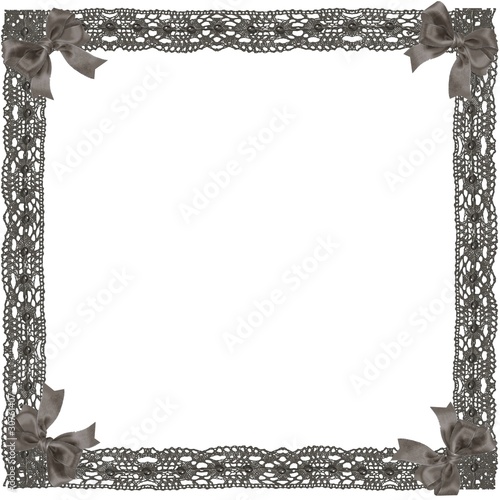 encadrement dentelle marron