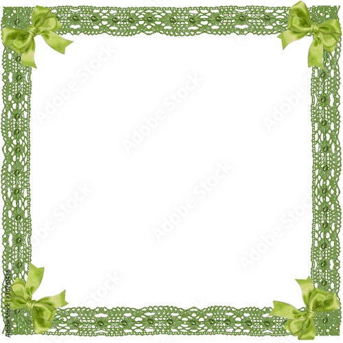 encadrement dentelle anis